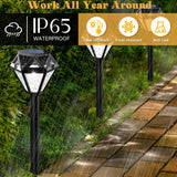 Ouddy Decor Solar Lights Outdoor Waterproof LED Garden Lights Cool White 8 Pack