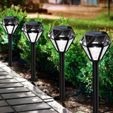 Ouddy Decor Solar Lights Outdoor Waterproof LED Garden Lights Cool White 8 Pack